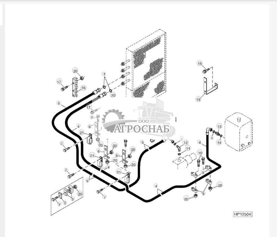 HYDROSTATIC OIL COOLER LINES AND HOSES 